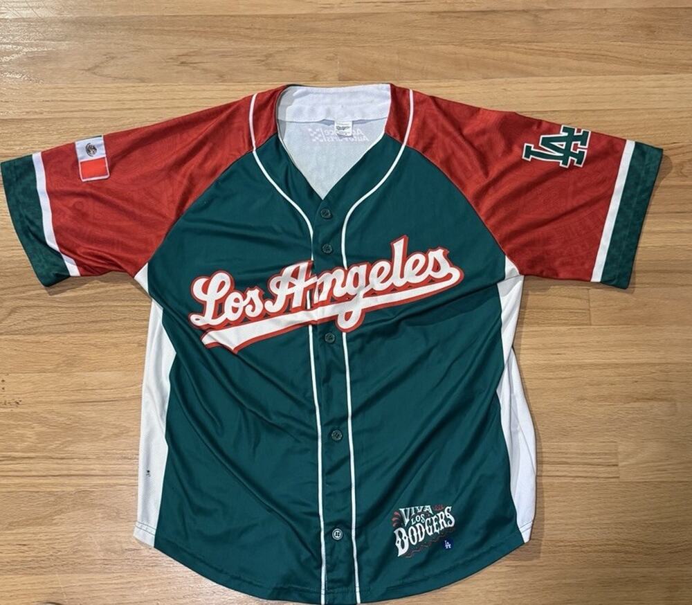 Official LA Dodgers Mexico Heritage Night Stadium Giveaway Jersey Adult Medium M